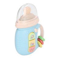Baby Teether, 7 Mode LED Light Bilingual Eduional Bottle Teether Toy for Infant 18+ Months