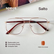 SPECS OPTICAL | SALTO ~ A squarish aviator metal frame