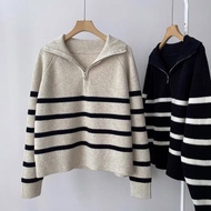 Sweater - Lapel Pullover, Casual Fall Outerwear
