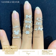 Small Size Ring 8 & 10 925 Silver Plated White Gold - 925 Silver Ring