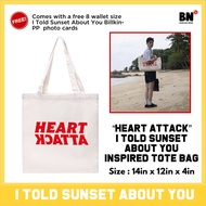 I Told Sunset About You - Heart Attack - Fan Made Tote Bag