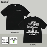 Tankoo Cotton T-Shirt for Men and Women - TEAM BLACK Print, XS to 3XL