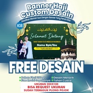 [ONE DAY ANNIVERSARY] BEST ISLAMIC HAJJ UMRAH BANNER | QUALITY HAJJ BANNER | HAJJ DECORATIONS | H38 