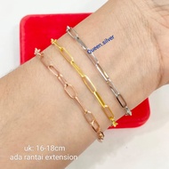 925 Silver Gold Plated Adult Bracelet