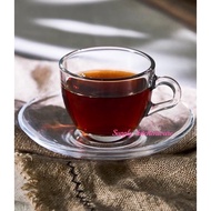 4PCS/SET 85ml Expresso Glass Cup and saucer