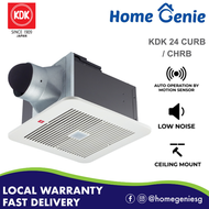 *New Model* KDK Ceiling Mount Ventilating Fan with Motion Sensor and Timer (24CURA / CURB)  / (24CHRA / CHRB)