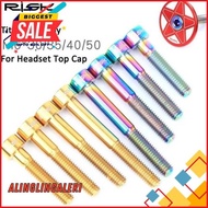 TITANIUM BOLT RISK M6 HEADSET FORK LOCKING TOP CAP COVER STEM BIKE FREE SHIPPING