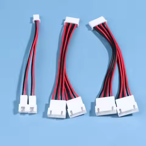 3pcs XH2.54MM Y-Splitter Cable Male To 2 Female Connector 26AWG Power Extension Cord 2/3/4/5/6 Pin S