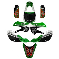 Green Sticker Decals Graphics Kit for Kawasaki KLX 110 KX65 Plastics DRZ110 RM65
