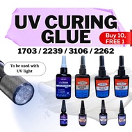 (UV CURING GLUE) UV Glue / UV Flashlight / Glass Glue / UV Adhesive / Cable Reinforcement Glue