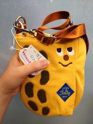 日本GLADEE花生斜咩袋好事花生束口帆布袋斜挎包手機袋Japan peanut cross body bag