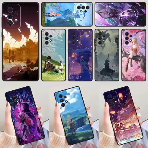 GENSHIN IMPACT ANIME 2 For Samsung Galaxy A52 A72 A73 A20e A21S A50 A70 A11 A12 A42 A31 A40 A51 A71 