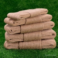 ‍🚢Jute Rope Thick Binding Rope Cat Climber Decorative HandmadeDIYBraided Rope Fine Hemp Thread Tug of War Rope Factory W