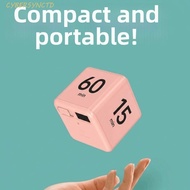 CYBERSYNC Cube Timer, LED Display 15/20/30/60 min Kitchen Timer, Durable Time Management Gravity Sen