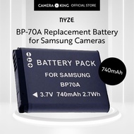 [NYZE] BP-70A 740mAh Replacement Battery for Samsung Cameras using BP-70 / BP70A Battery