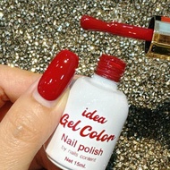 สีเจลแดงฉ่ำๆ สีแดงตรุษจีน ไอเดียเจล idea gel แดงขับผิว ออร่าพุ่ง (ia 25)