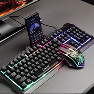 T21 Wired Keyboard and Mouse Set Backlit Gaming Keyboard game Silent Mechanical Keyboard