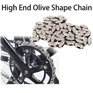 Bicycle Vintage Olive Shape Chain Rantai Basikal Cycling Bike High End Fixie Chain Fixed Gear Fixie 