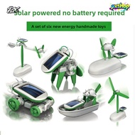 DIY 6-in-1 Solar Robot Building Kit – STEM Science Experiment Toy for Kids, Educational Science Proj