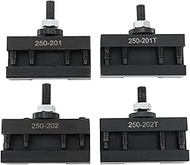 findmall 4Pcs BXA Tool Post Tool Holder 250-201, 250-201XL, 250-202, 250-202XL Quick Change Turning 