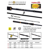 Tornado BROWNZE II Spinning Carbon Solid Fishing Rod 168CM 180CM