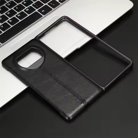 For Huawei Mate X3 X 3 Case Route Calfskin Soft Edge PU Leather Hard Phone Cover For Huawei Mate X3 
