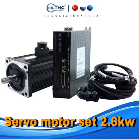 HLTNC 130ST-M10025 10NM 2.6KW 220v 380V AC Servo Motor Kit With T3DF-L30F T3A-L30F RS485 Engine Driv