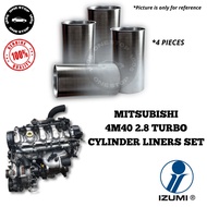 MITSUBISHI 4M40 2.8 TURBO IZUMI CYLINDER LINERS SET (4 PCS)