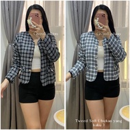 GLIVEO - SOFT TWEED BLAZER / LATEST WOMEN'S TWEED BLAZER / TWEED CARDI