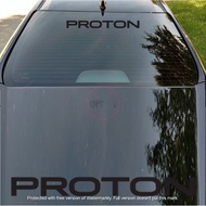 CFS228 Proton Stiker Sticker Vinyl Decal Stripes Cermin Depan Belakang Kereta Front Rear Windscreen 