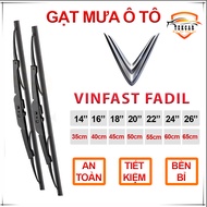 [1 CẶP - VINFAST FADIL] Gạt mưa ô tô xe Vinfast Fadil cần gạt kính khung xương sắt lưỡi silicon lưỡi