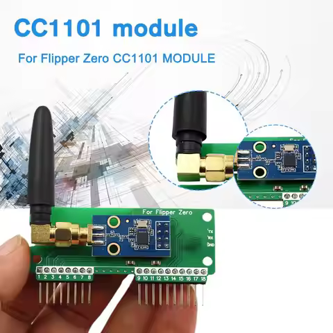 For Flipper Zero CC1101 Module SubGhz Module Wireless With SMA Antenna Transceiver Wireless Module 4