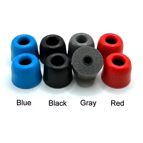 ANJIRUI 10Pair Memory Foam Eartips T100 (L M S) 3.0mm Caliber Ear Pads Cotton For Shure Se112 SE210 
