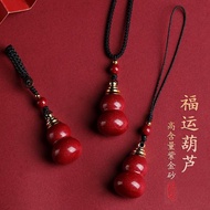 Cinnabar Gourd Portable Pendant Empty Bottle Openable Amulet Necklace Keychain Gawu Empty Box Bottle