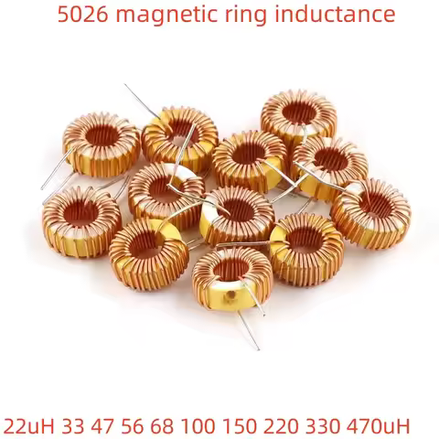 5PCS 5026 Magnetic Ring Inductor 22uH 33 47 56 68 100 150 220 330 470uH Ring Inductor