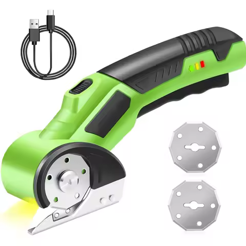 Cordless Electric Scissors, 4V Electric Mini Cutter, Carpet Cardboard Cutter Tool, Rotary Cutter for