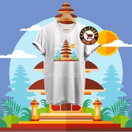 kaos custom oleh2 bali indonesia dewasa &amp; anakbisa pilih warna baju - putih 3l