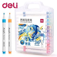 Bút Marker Deli 36 Màu EC189-36 (Hộp 36 màu)