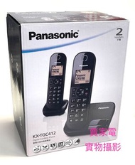 樂聲牌 - DECT 數碼室內無線電話 KX-TGC412HK 1.6吋背光燈液晶體顯示屏 Panasonic 樂聲 KXTGC412HK