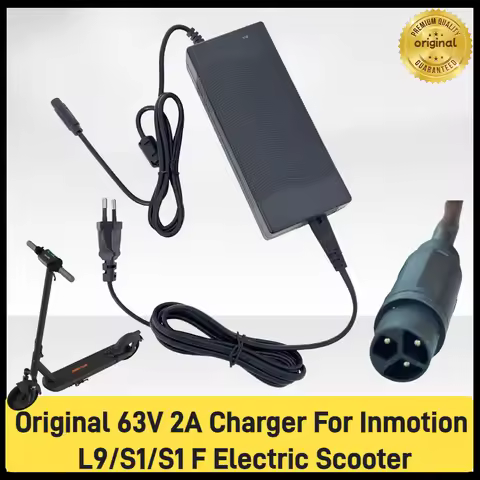 Original 63V 2A Li-ion Battery Charger Adapter Replacement Parts for INMOTION L9 /S1 /S1F Electric K