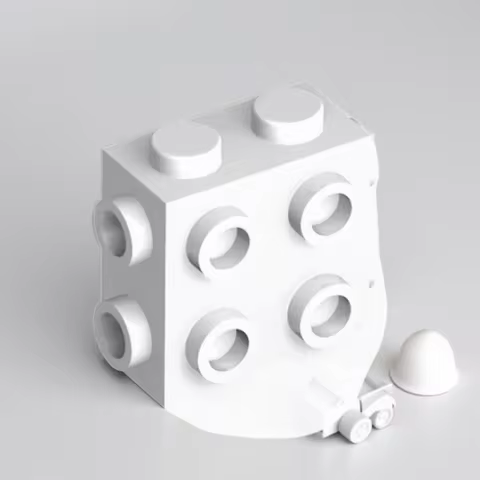 100PCS MOC 67329 modificato 1x2x1 Building Blocks Kit 2/3 con borchie sui lati Idea di particelle gi