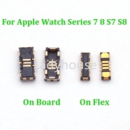 1-10Pcs Battery FPC Connector Jack Contact Battery Flex Cable Plug For Apple Watch Series 7 8 S7 S8 