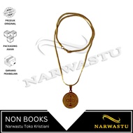 NARWASTU - 2.5 Cm Gold Benedict Pendant Necklace - VLT181