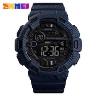 SKMEI Fashion Sport Watch Men Alarm Clock Cowboy Waterproof Week Display Men Watches Denim Digital W