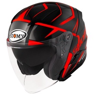 SUOMY Speed Jet Advance Red Helmet | Carbon Composite Shell Helmet