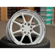 NEW 15X6.5 ET40 AOW CE28 Club Racer Rim (set of 4) Gloss White 4X100