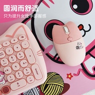 Cute Girl Wireless Keyboard Mouse Set Computer kitty Cat Cat Ears Cherry Blossom Pink Mute Gift