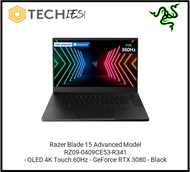 Razer 15.6" Razer Blade 15 Advanced Model Gaming Laptop RZ09-0409CE53-R341 [ 15.6" UHD OLED 4K Touch/ 11Gen i9-11900H/ RTX™ 3080 16GB VRAM/ 32GB RAM/ 1TB PCIe Gen4 SSD + Open M.2 Slot/ 2.08kg/ Win 10 Home ]