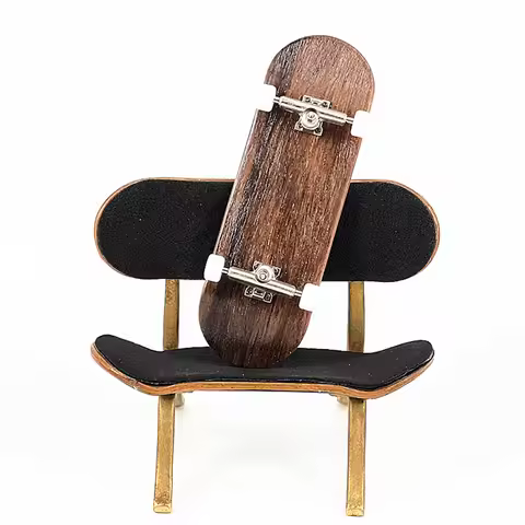 34mm Fingerboard Set with Professional Wooden Deck Metal Truck Bearing Wheels Finger Skateboard Toys