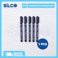 SNOWMAN FT-700 Drawing Pen - Black [PCS]